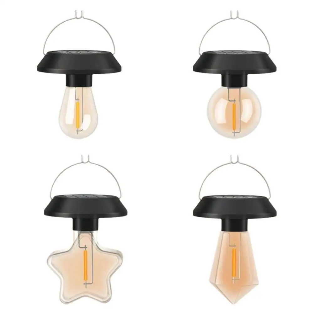 

Solar Tungsten Lamp Outdoor Waterproof Hanging Light For Garden Yard Patio Xmas Party Decor Solar Tungsten Hanging Lights