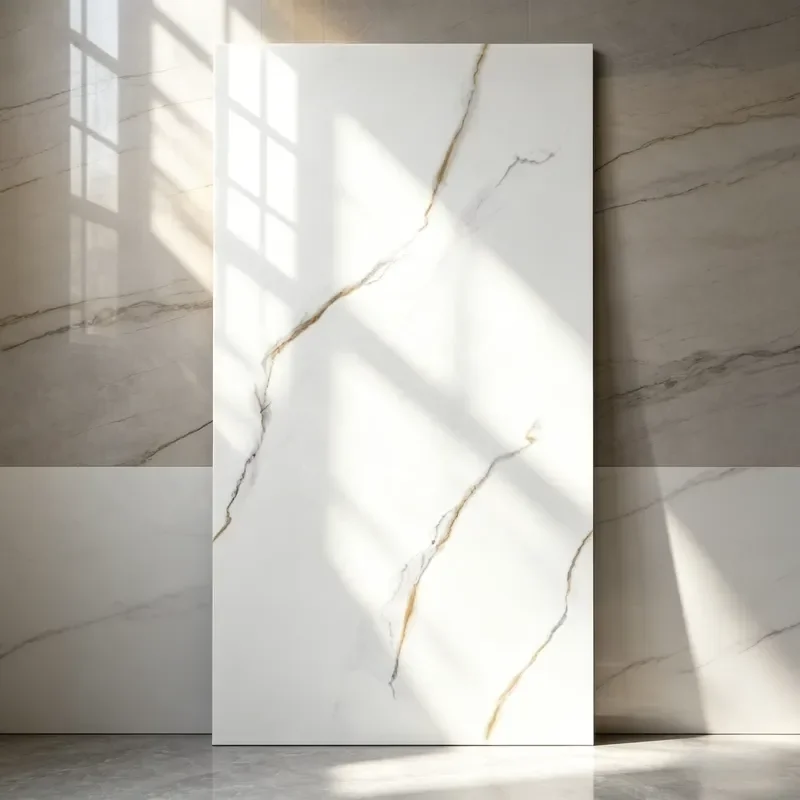 for  White 750x1500mm Smooth Marble Tile Super Wear Resistant Antibacterial Non Slip Suitable  Bathroom Family and Hotel