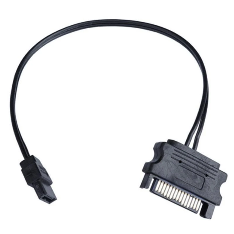 Sata 15Pin To 6Pin Adapter Cable Sata Power Supply Cord To CD Disc DVD Drive Or Slim line Sata Hard Drives Connector