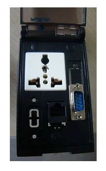 Spot FUZUKI P-11060 Machine Tool Communication Box Front Panel Interface Combination Socket RJ45 DB9