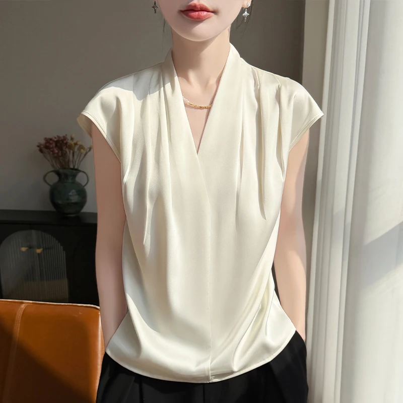 2026 Women Summer Halter Tank Tops Women Elegant Women Thin Tops Casual Tank Top O-neck Tees Sleeveless Blouse Tops For
