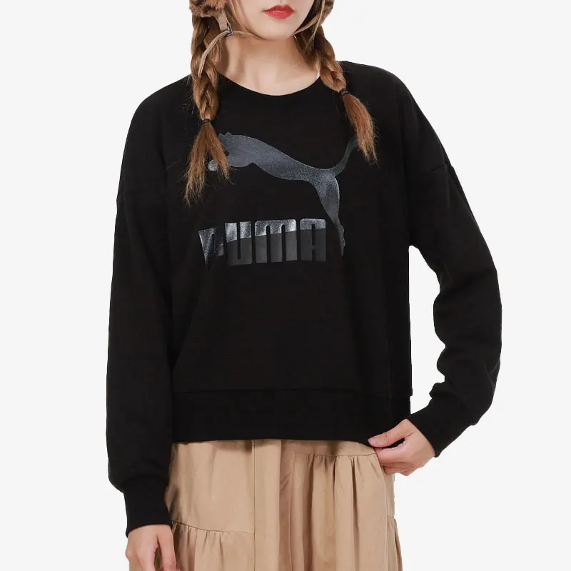 

Puma Authentic Current Season New Women's LOGO Casual Sports Round Neck Hoodie 531382-56