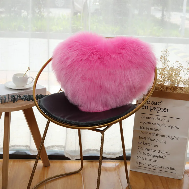 Household cushion pillow cover sofa cushion love type pillow can be washed without core