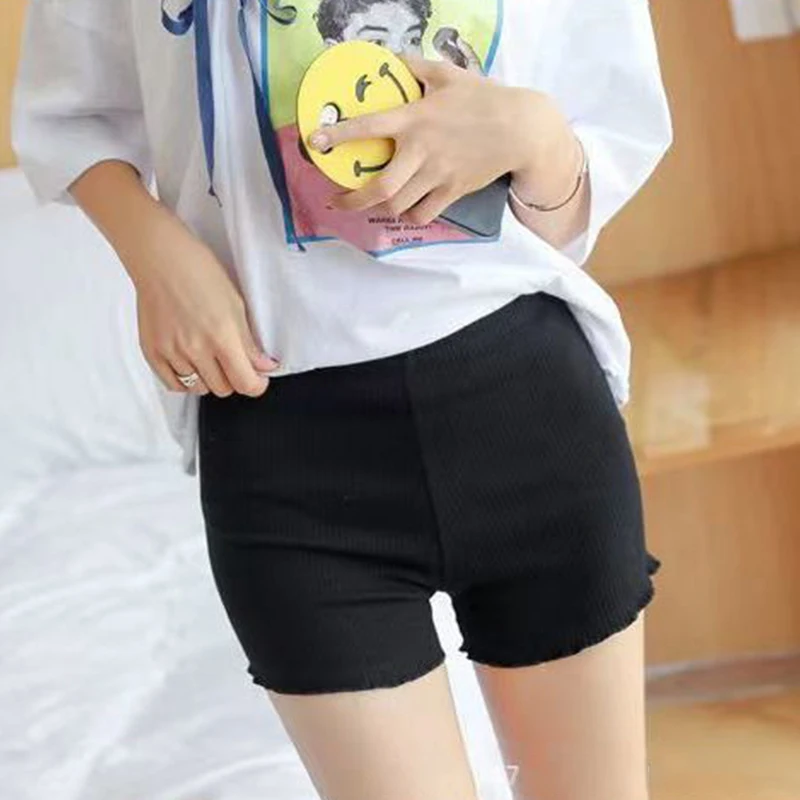 Slim High Waist Elastic Home Casual Comfortable Underwear Shorts For Women