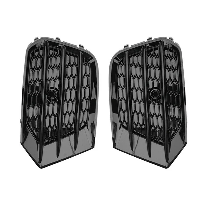 Fog Light Cover Fog Light Frame Honeycomb Grille Lower Grille Fog Light Grille Car for Q3 2016-2018