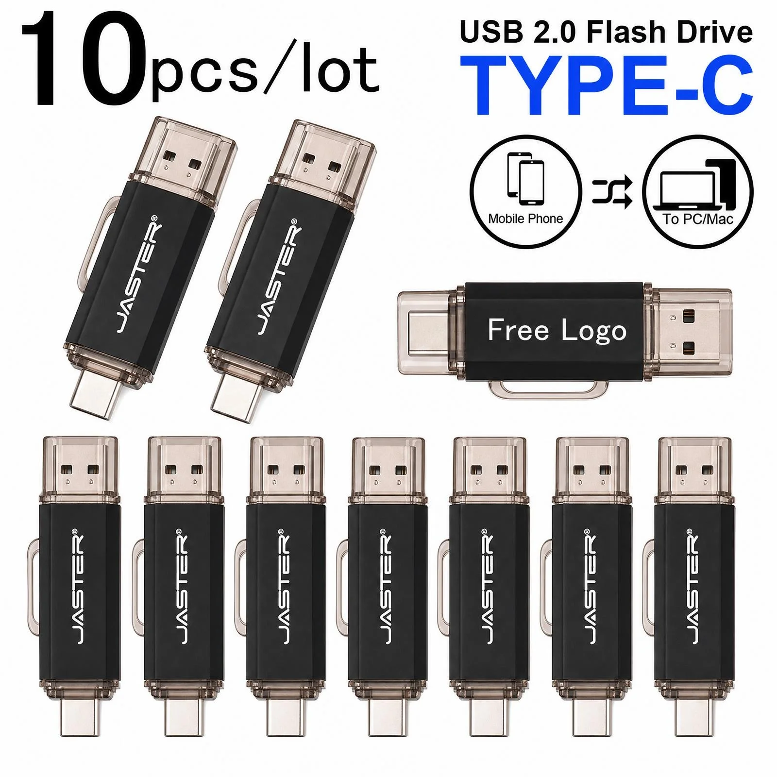 10-unidades-de-memoria-usb-de-alta-velocidad-tipo-c-4-gb-con-funcion-otg-memoria-usb-20-8-gb-para-pc-coche-y-tv-usb-c-con-opcion-de-logotipo-personalizado