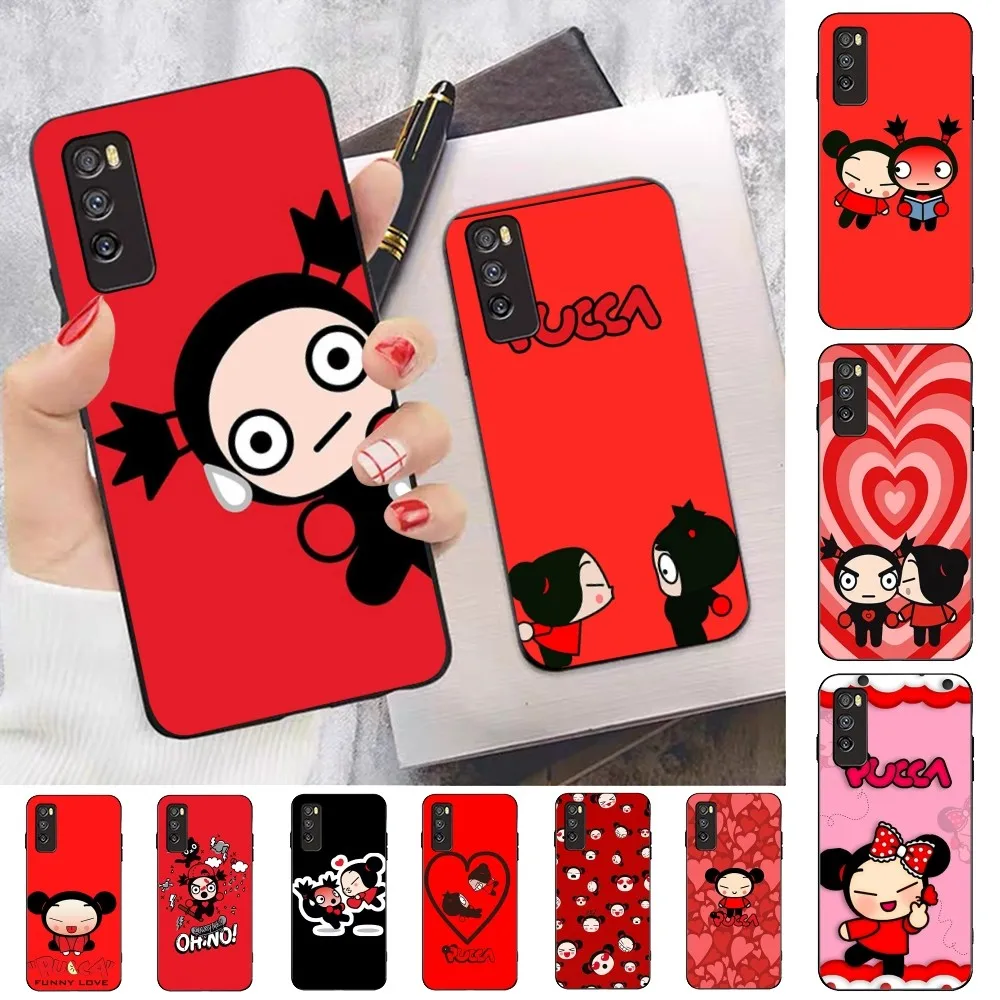 Cartoon P-Pucca G-Garu Phone Case For Huawei Mate 10 20 30 40 50 Lite Pro Nova 3 3i 5 6 SE 7 Pro 7SE