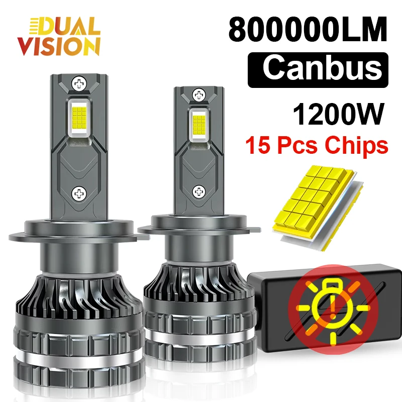 

Светодиодные лампы для фар K7C H7 800000LM Canbus 6000K H1 H4 H11 9012 HIR2 H8 H9 9005 9006 HB3 HB4, высокая мощность, 30 шт., 9970 CSP чипов