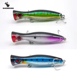 12cm 43g Popper fishing lure top water poper hardbait carretilha for sea fishing pink blue green orange colors artificial biat