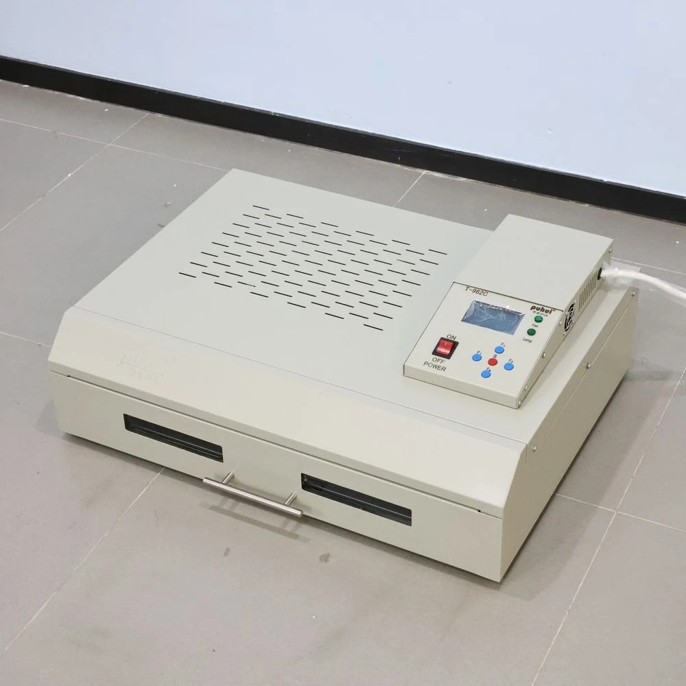 

PUHUI 110V/220V 600*400 MM Reflow Oven T-962C Infrared IC Heater Soldering Machine T962C for BGA SMD SMT Rework New Version