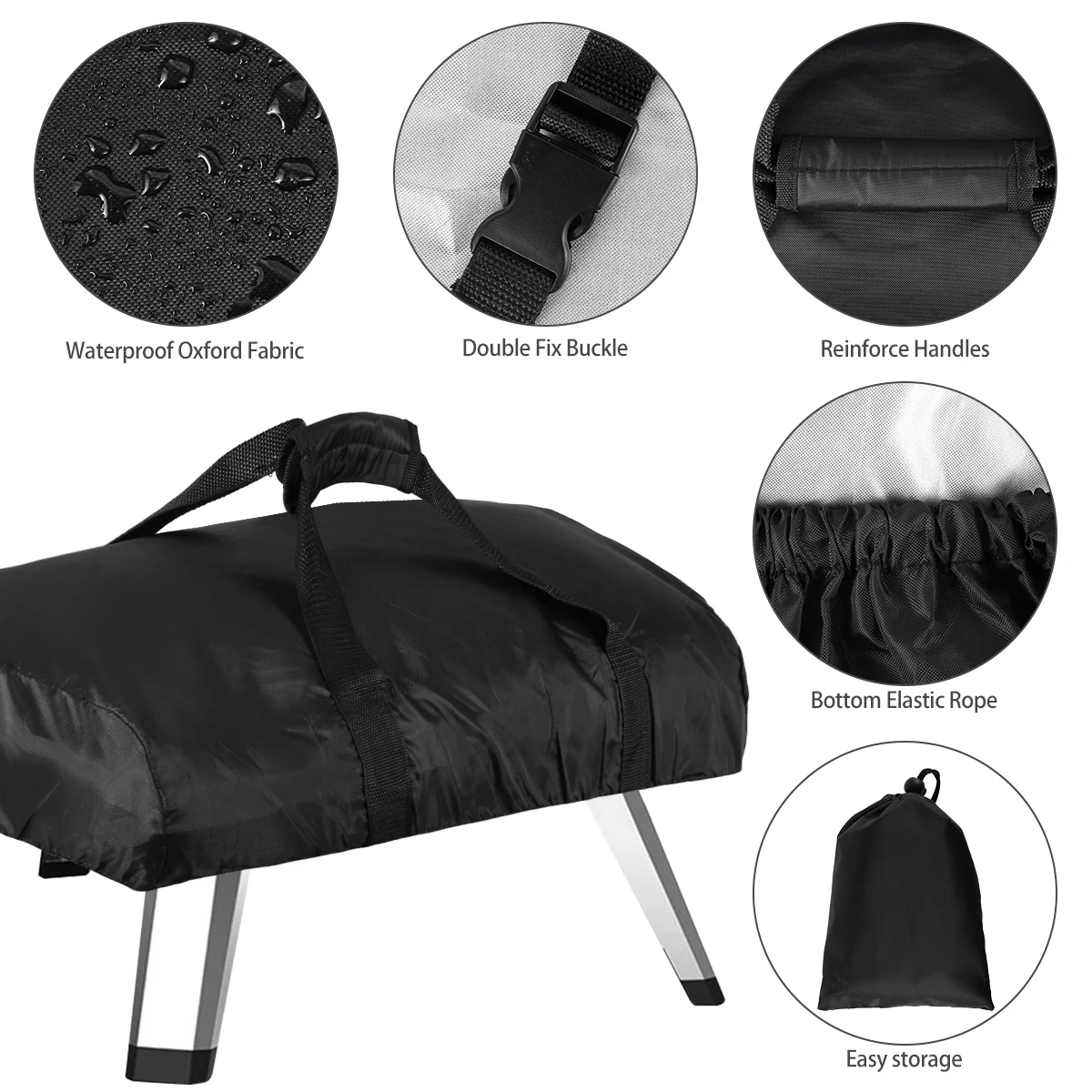 Pizza Oven Carry Cover Outdoor Oxford Cloth Waterproof Pizza Oven Cover Portable Pizza Oven Cover Outdoor Protective Pizza Oven