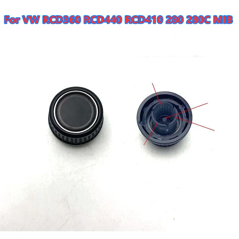 ل VW RCD360 RCD440 RCD410 280 280C MIB راديو السيارة مقبض زر بدوره المقبض اليمين