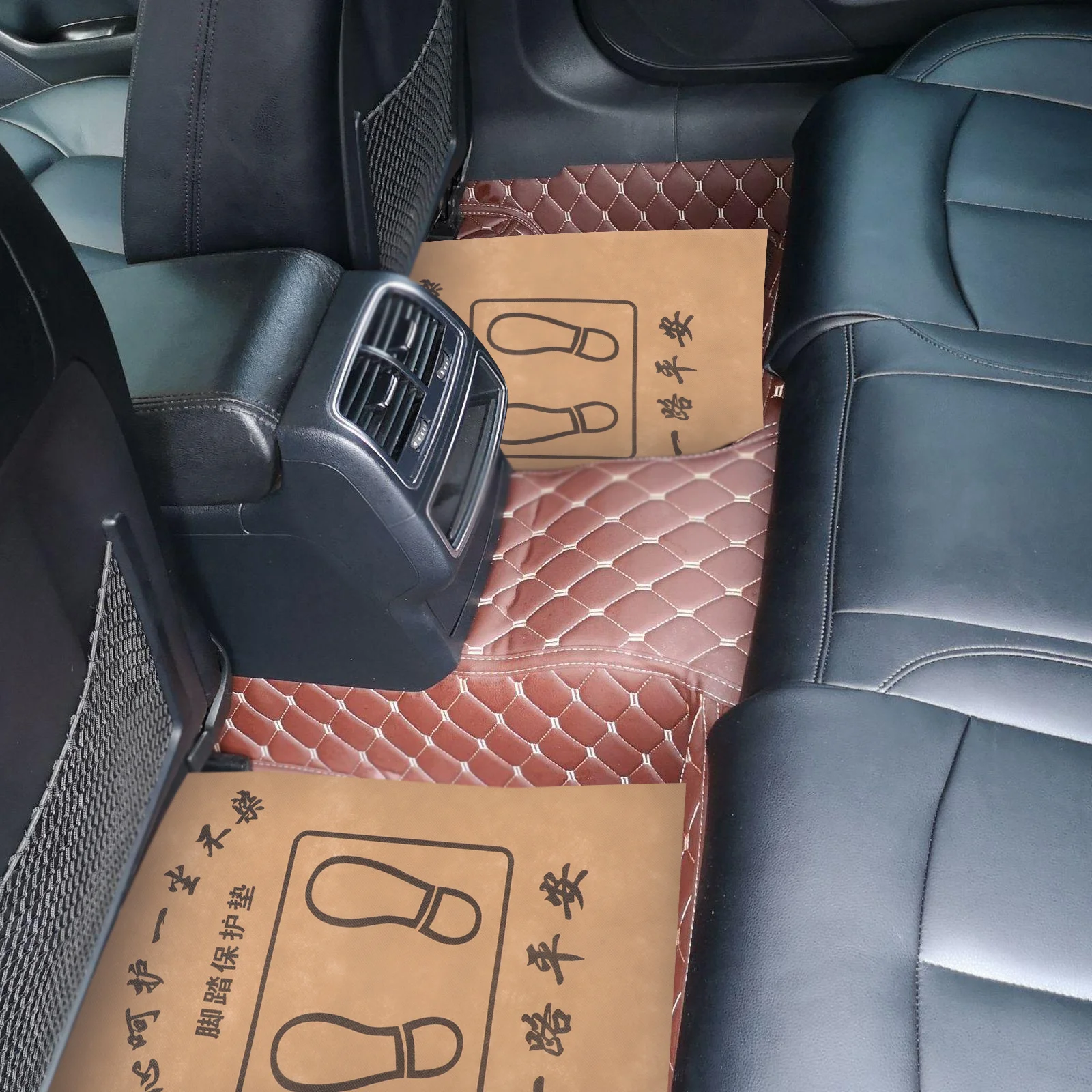 

50 Pcs Car Non-woven Floor Mat Paper Foot Pads Mats Automotive Disposable Fabric Interior Carpet