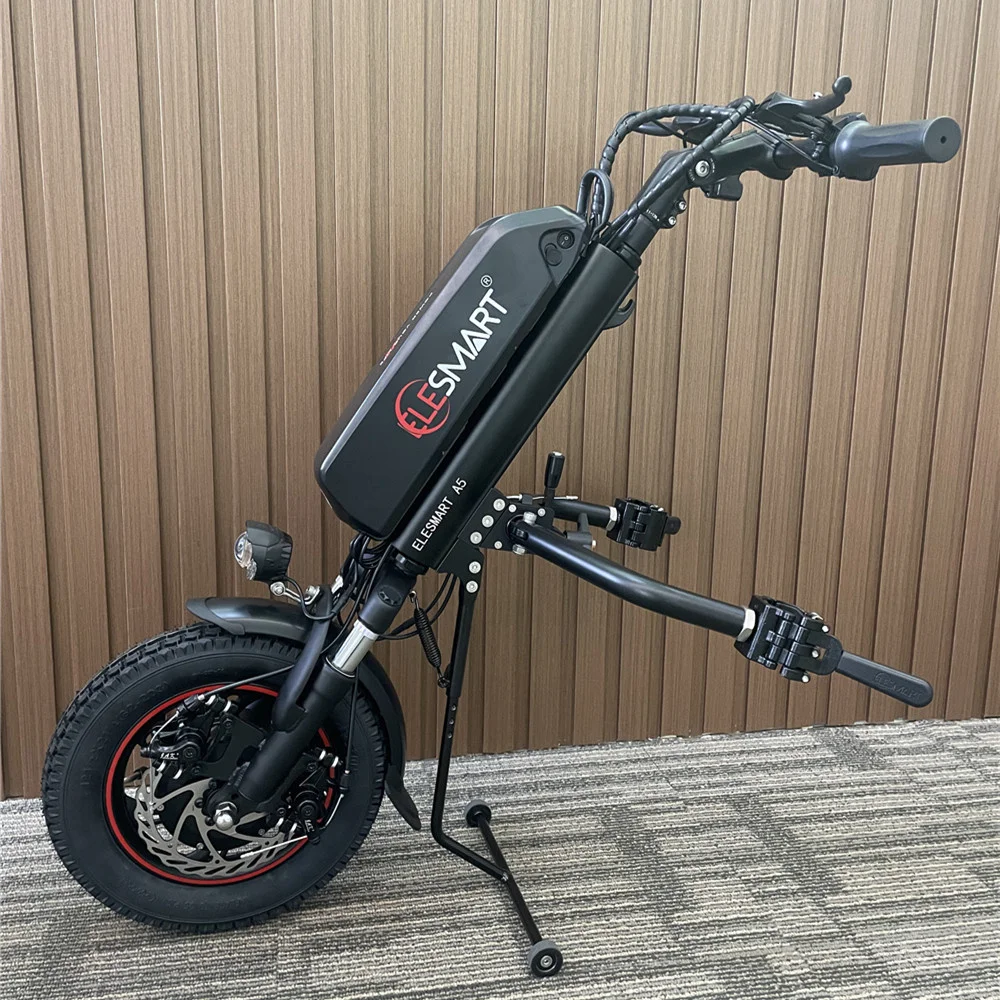 

12 Inch Suspension Wheelchair Handcycle Electric Tractor Attachment 250W/350W/500W With 8AH-16AH Battery