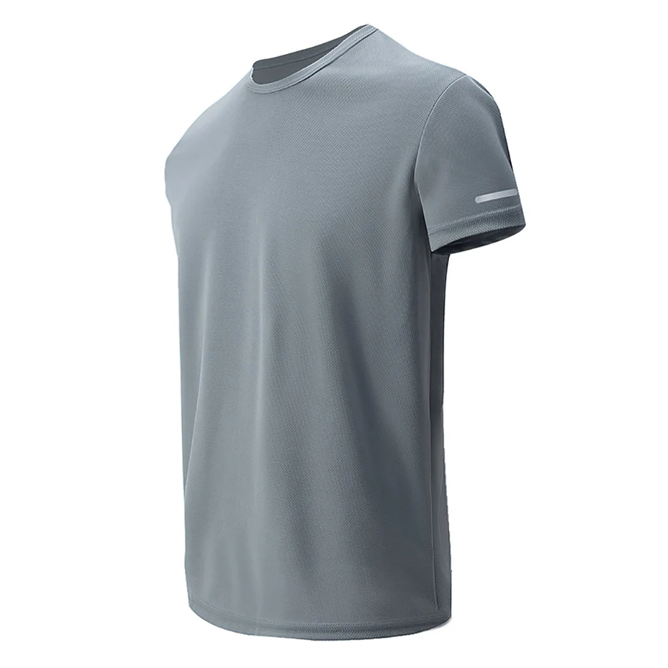 2/4/6-teiliges Four Seasons Herren-T-Shirt in einfarbiger Farbe mit Rundhalsausschnitt und kurzen Ärmeln und bedruckten Bündchen, Jugend-Sport- und Freizeitmode-T-Shirt – Detail 6