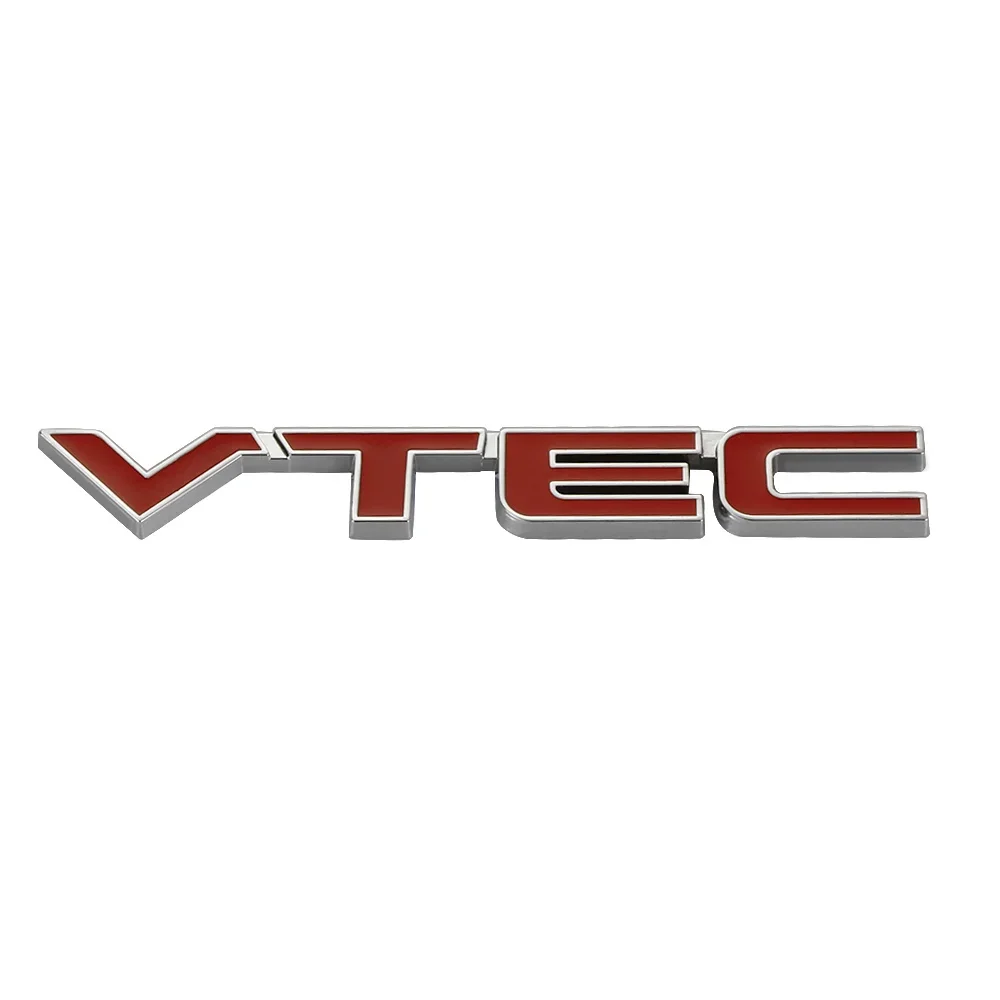 VTEC Metal Zinc Alloy Car Styling Refitting Emblem Fender/Tail Badge Car Sticker For Honda Fit Crv Civic Accord Odyssey Spirior