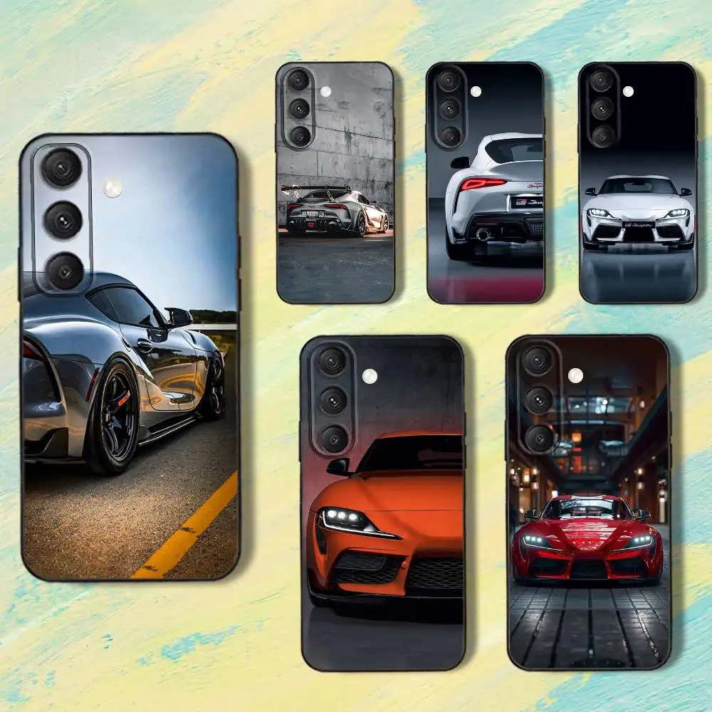 

Car Supra T-Toyo-taS G-GRS Phone Case For Samsung S25,S24,S10,S22,S21,S20,S23,Ultra,Plus,Lite,FE,Soft Silicone Black Cover