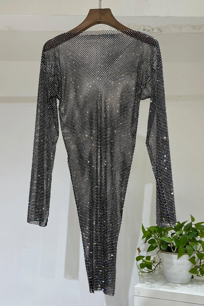 H80&S90 New Holiday Sexy See Through Rhinestone Bling Bling Diamnond Mesh Slash Neck Long Sleeve Party Dress Beach Streetwear - AliExpress 200000345 H80&S90 New Holiday Sexy See Through Rhinestone Bling Bling Diamnond Mesh Slash Neck Long Sleeve Party Dress Beach Streetwear - AliExpress 200000345