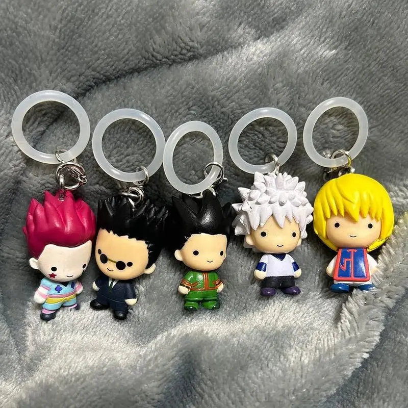 Bandai Gashapon Hunter X Hunter Keychain Pendant Gon Killua Hisoka Leorio Kurapika Mini Figure Bag Ornament For Anime Fans view 2