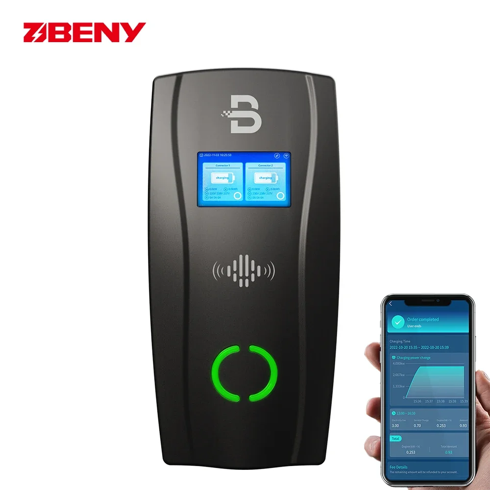 

BENY Wallbox Double 22kw Type2 Type1 GB/T Ev Charger 3 Phase 22kw Electric Charger Car Station Ev Charge 22kw