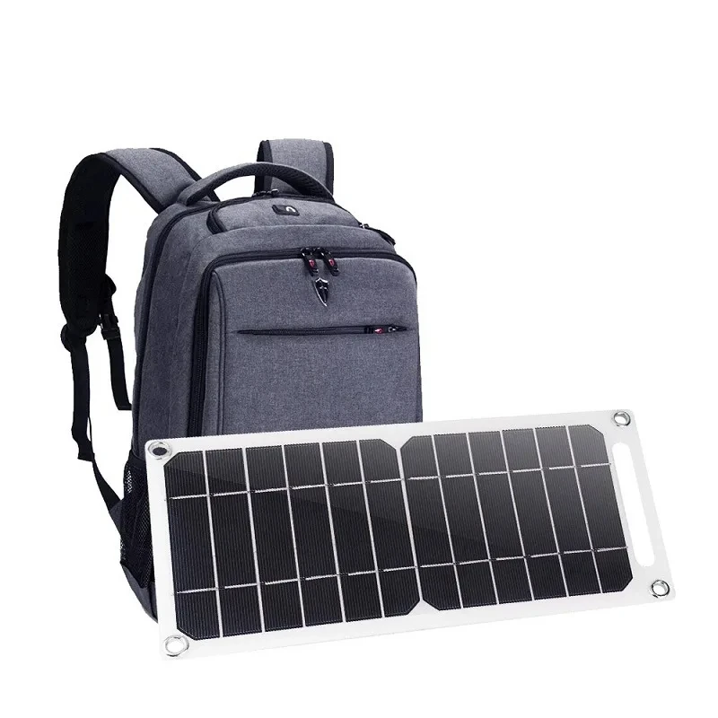 Solar Charging Panel Outdoor USB Solar Charger for Camping Hiking Portable Battery Mobile Phone Charging Bank Power Supply