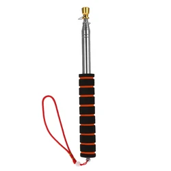 Brand New 2m/2.5 Meters Outdoor Flagpole Stainless Steel Telescopic Flagpole for Teachers' Teaching Pointer Tour Guide Banner79