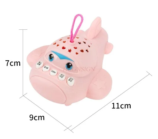 Máquina de música da educação precoce do bebê, projeção do céu estrelado, máquina pequena da história do avião, pacificação do bebê 3, brinquedo de 0-1 ano de idade