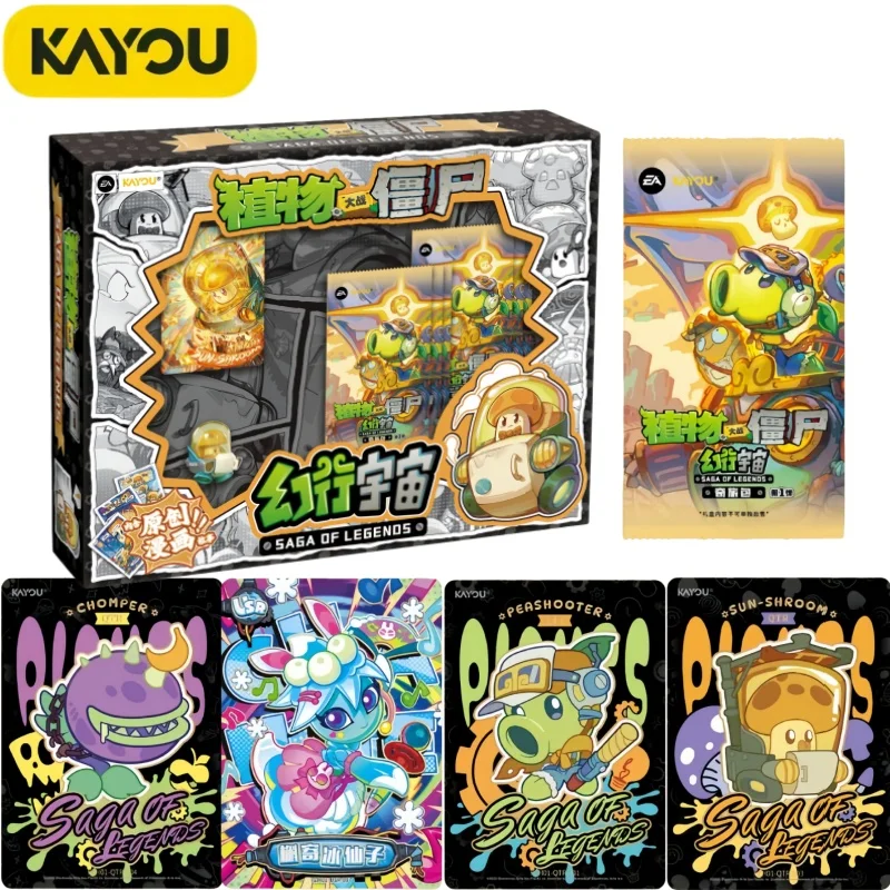 

KAYOU Genuine Plants Vs. Zombies Fantasy Universe Combination Set A Peashooter Collection Cards Original Box Cards Holiday Gifts