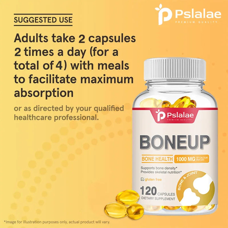 Boneup Supplement for Bone Support and Bone Nutrition - Natural Vitamins D3, K2 (MK-7) and Calcium