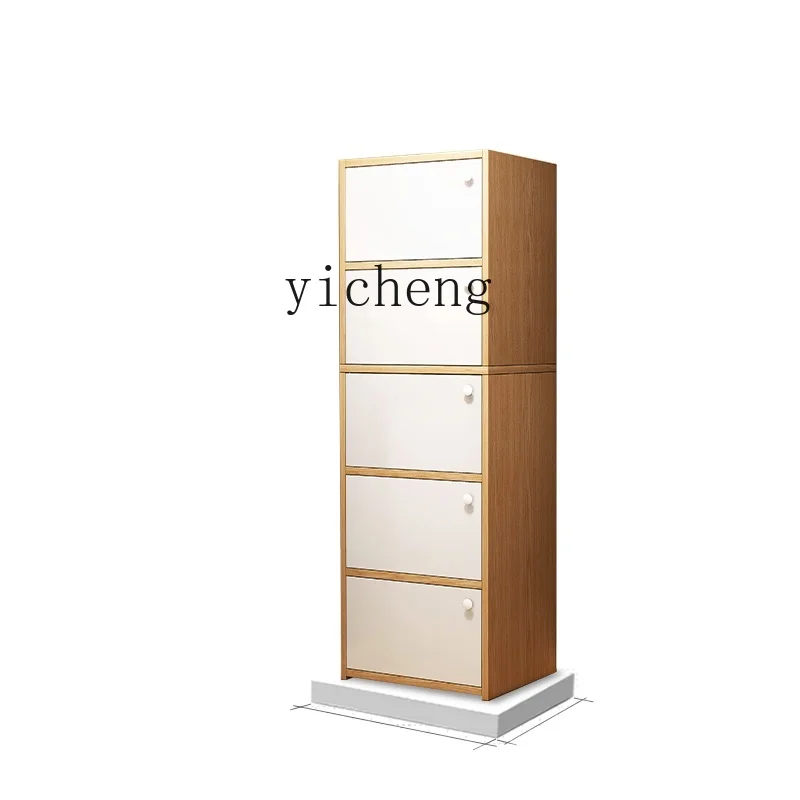 

YY Chest of Drawers Storage Cabinet Home Living Room Wall Narrow Clothes Closet Multi-Layer Small Cabinet