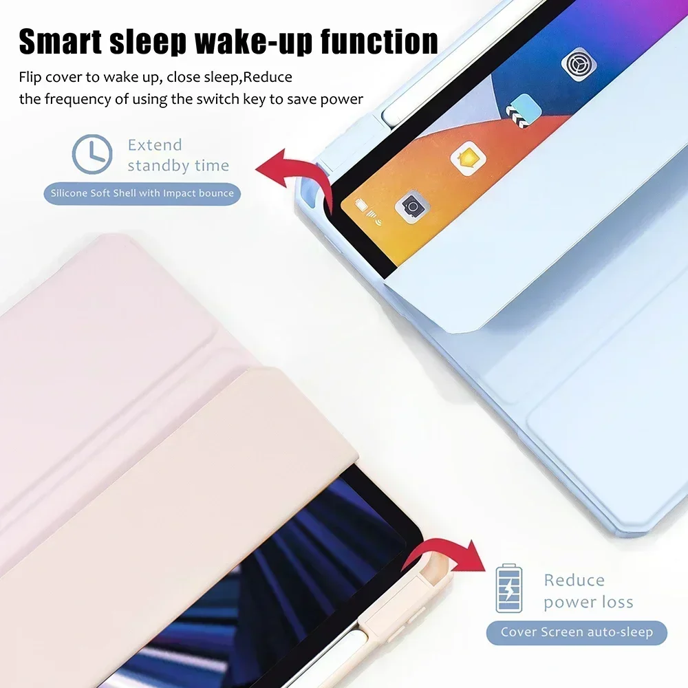 Étui à Crayons pour iPad Air 4, Air 5, 2022, Pro 11, 2021, 9e Génération, 10.2, 7, 8e, Mini 6, 9.7, 10.5