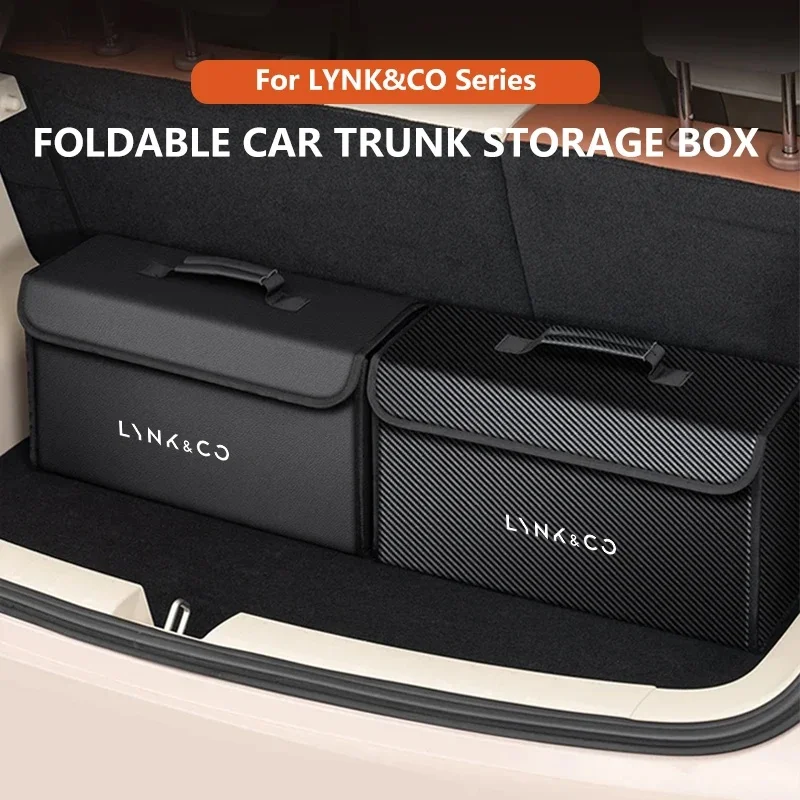 Car Trunk Storage Box Fit For LYNK&CO 01 02 03 05 06 07 08 09 10 Z10 Z20 900 2024 2025 Storage Bag Leathera