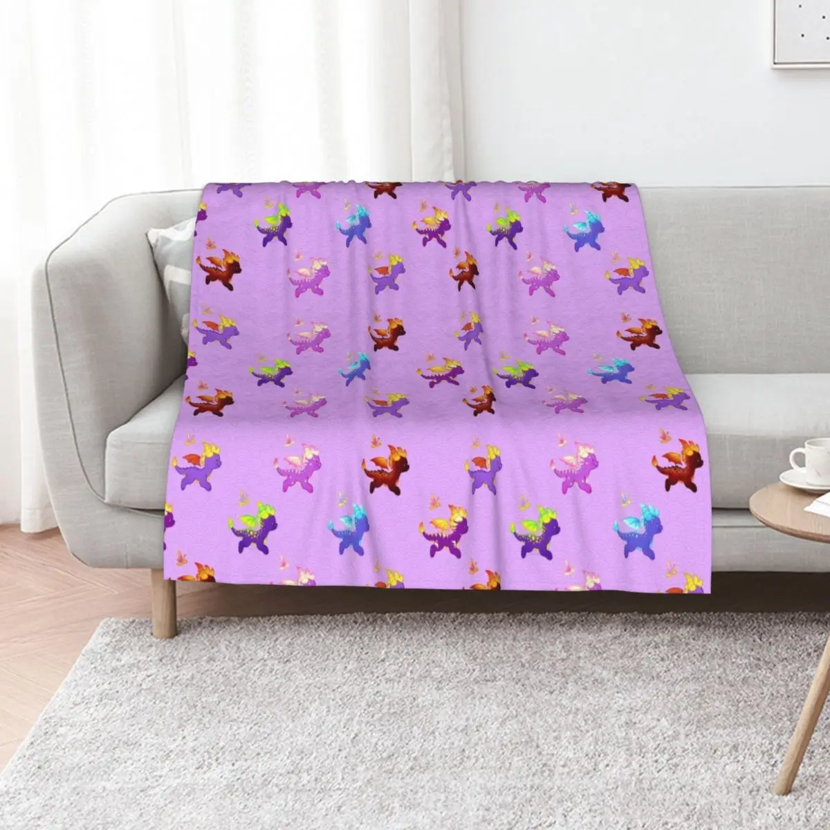 

Spyro Pattern Throw Blanket Stuffeds Thermals For Travel Flannel warm winter Blankets