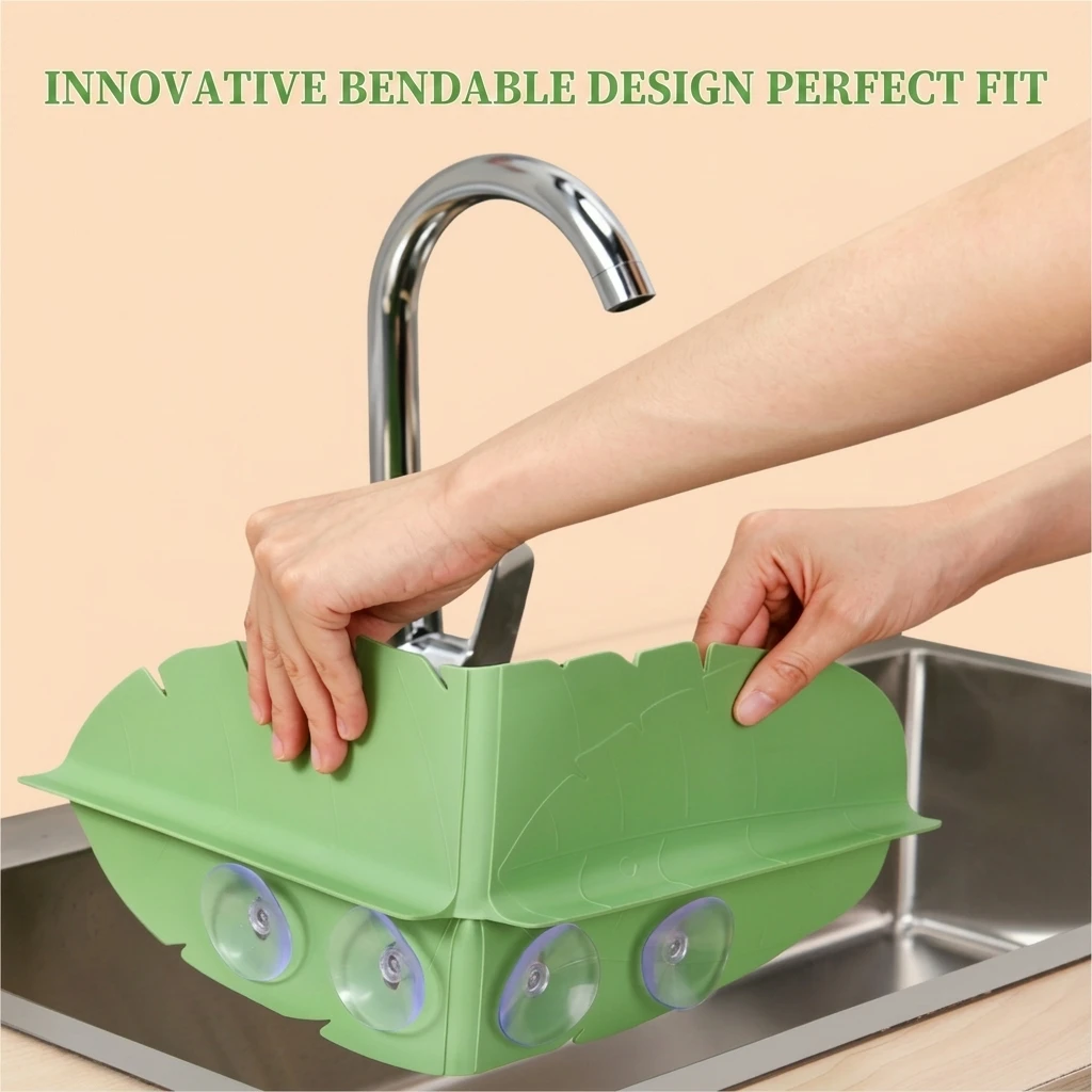 Sink Guard Flexible Foldable Water Barrier for Homeowners Kitchen Basin Bathroom Vanity Countertop Protector Durable