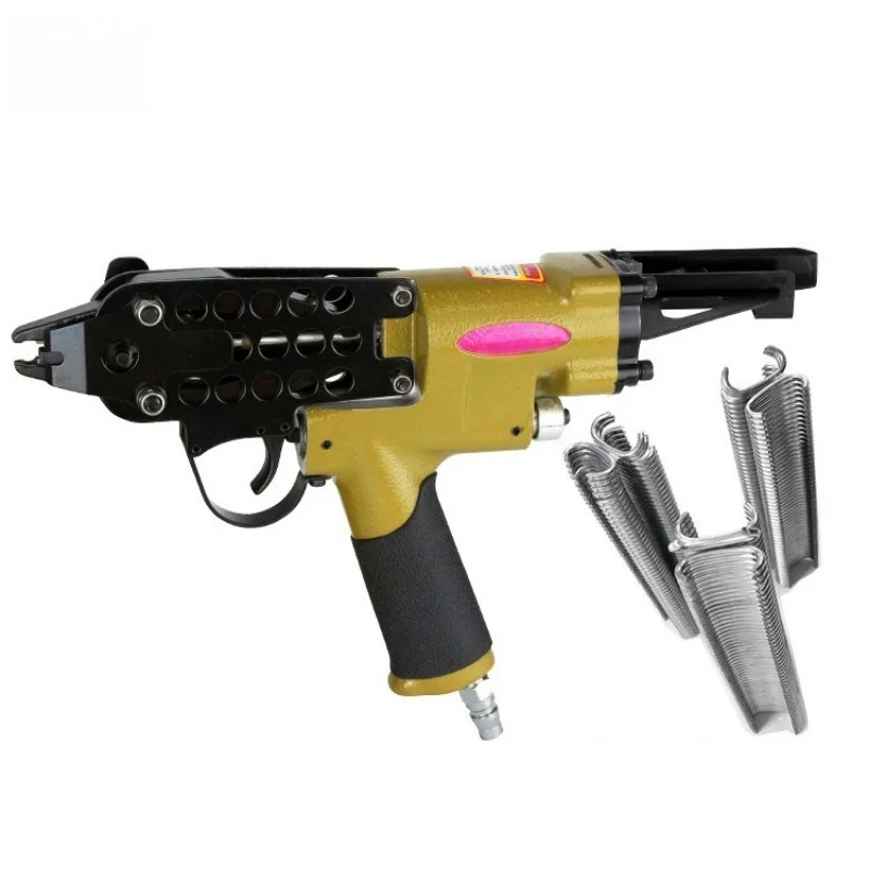 Pneumatic Code Nail Gun Mete SC7C Nail Gun Diamond Mesh Aluminum Tube Nail Fence Mattress C-type Air Nail Gun