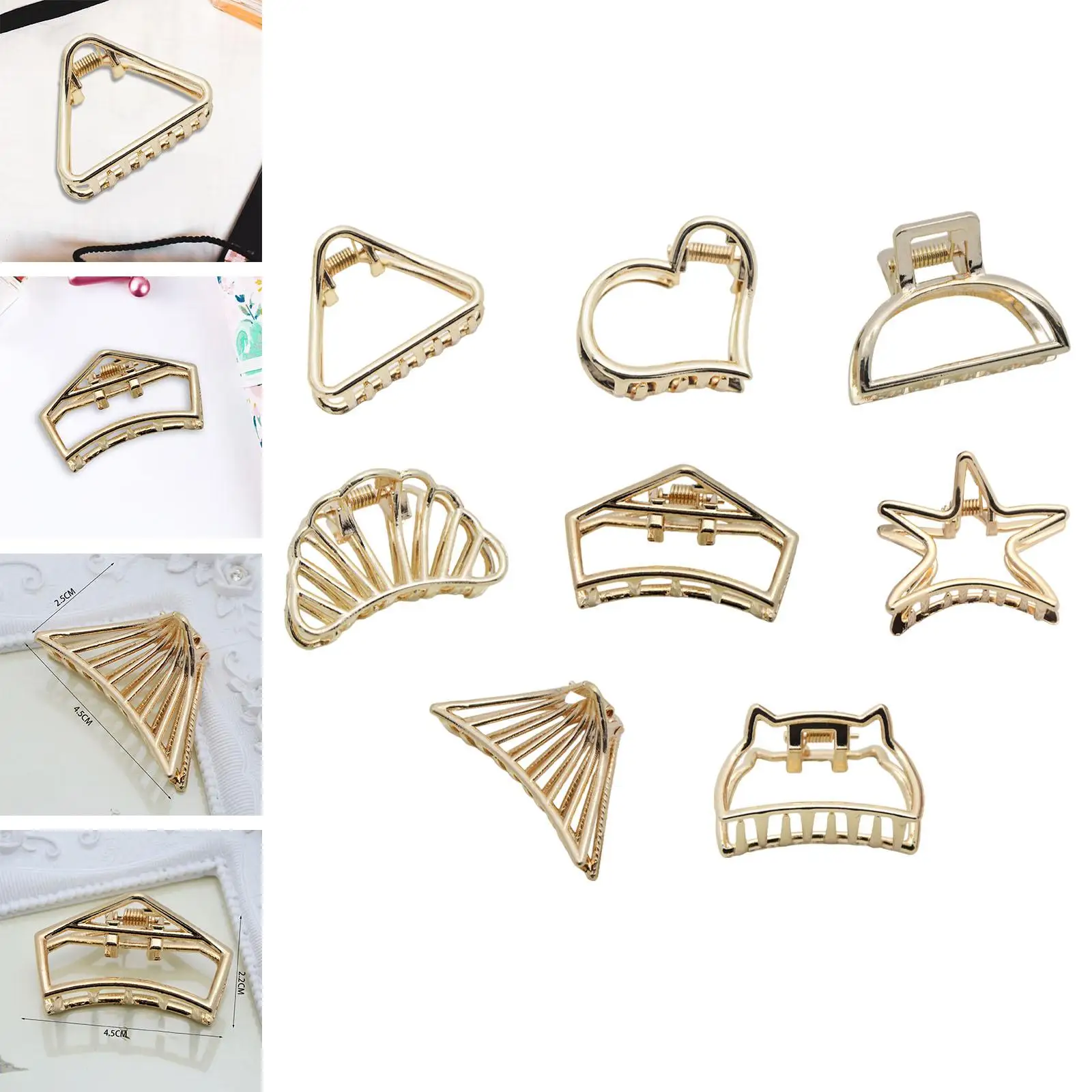 

Hair Claws Clip Fashion Lady Non Slip Hair Jaw Clip Hair Clamp for Long Hair