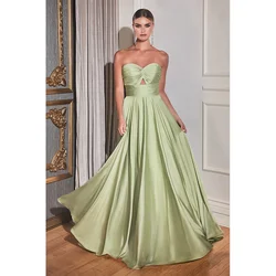 QueensLove-vestido de dama de honor de satén con Espalda descubierta, traje de boda con escote Corazón, nuevo estilo personalizado, 2024