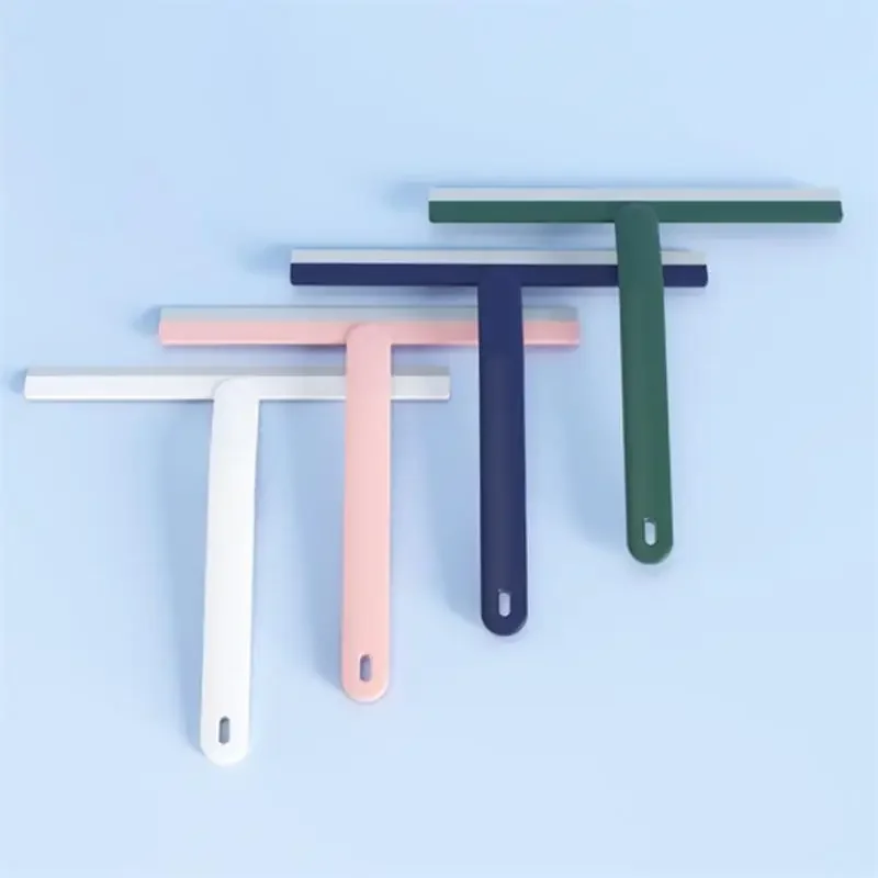 

Useful Glass Window Wiper Soap Cleaner Squeegee Mirror Table Scraper Tile Cleaner Tool With Silicone Blade For Bathroom Kitchen