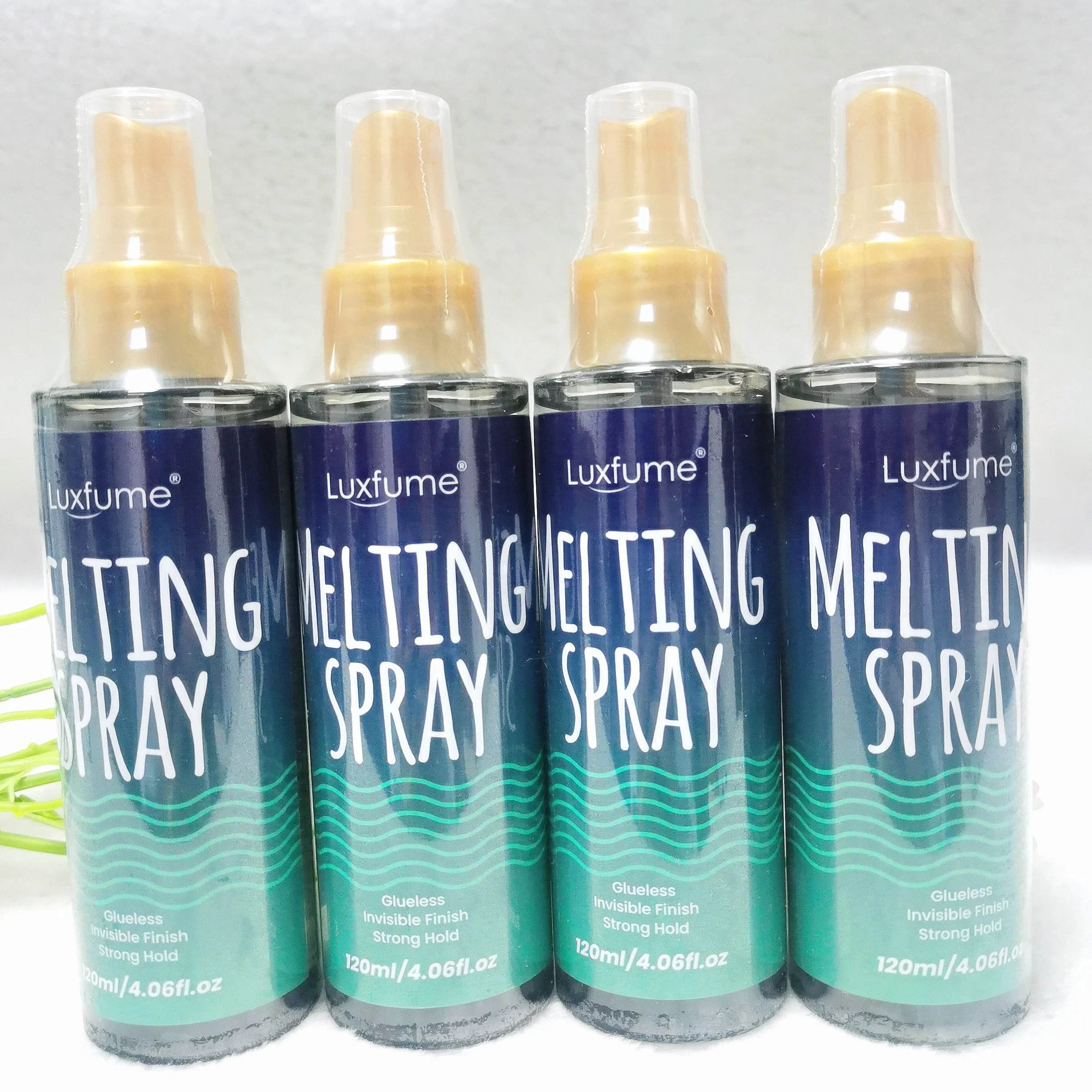 

Wholesale 120ML Hair Adhesive for Wigs, Strong Natural Finishing Hold with Control Lace Melting and Holding Spray Glue-Less