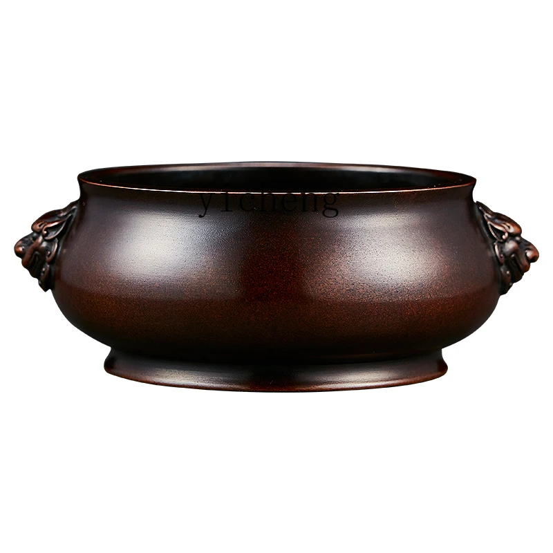 

X5-1 copper incense burner large sandalwood household indoor offering Buddhist utensils, pure copper incense burner