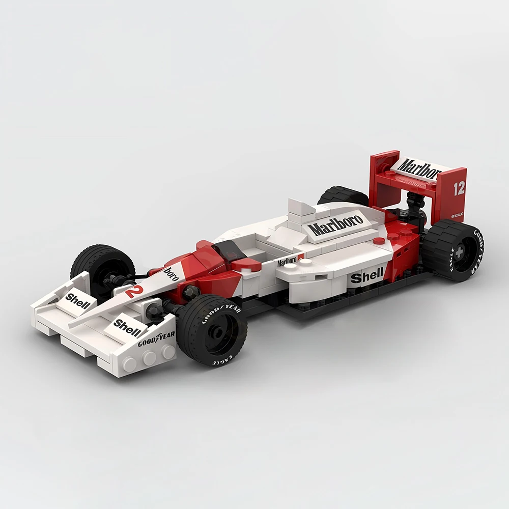 New Technical MOC-59664 SuperMP4/4 Team Stake SuperRace Car Model Buiding Kit Creators Block Bricks Kid Toys Birthday Gifts