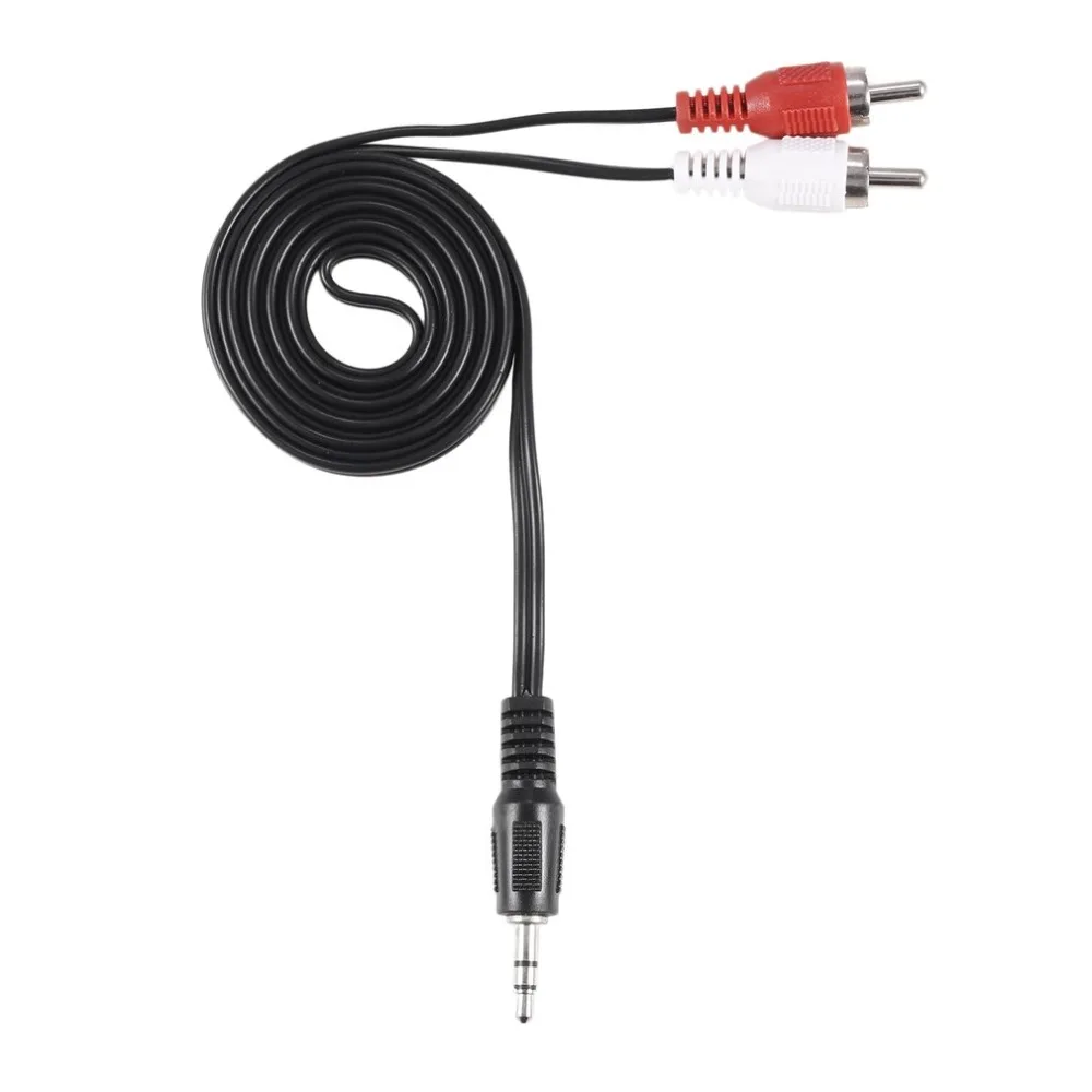 

1.5M 3.5mm Jack to 2 RCA Male Headphone Cable Stereo Audio Earphone Headset Y Splitter Adaptor Dropshipping Wholesale