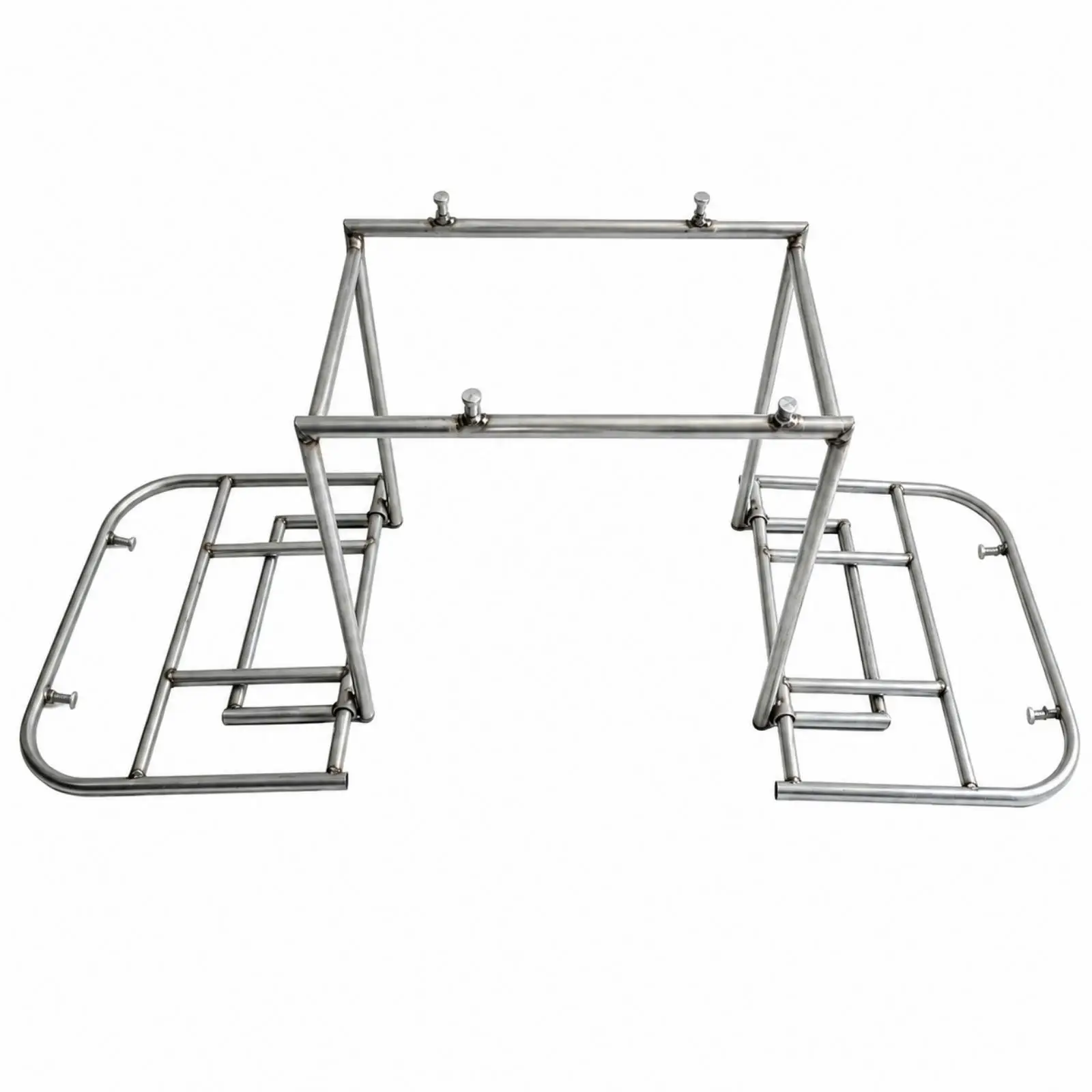 Motorcycle Foldable Cargo Rack Steel Rear Carrier Adjustable Width for Scooter Storage Solutions