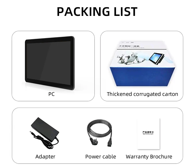 Industrial Plastic Win10 Android PC 10.1 Inch VESA Wall Mount Panel PC Capacitive Touch Screen Monitor Display