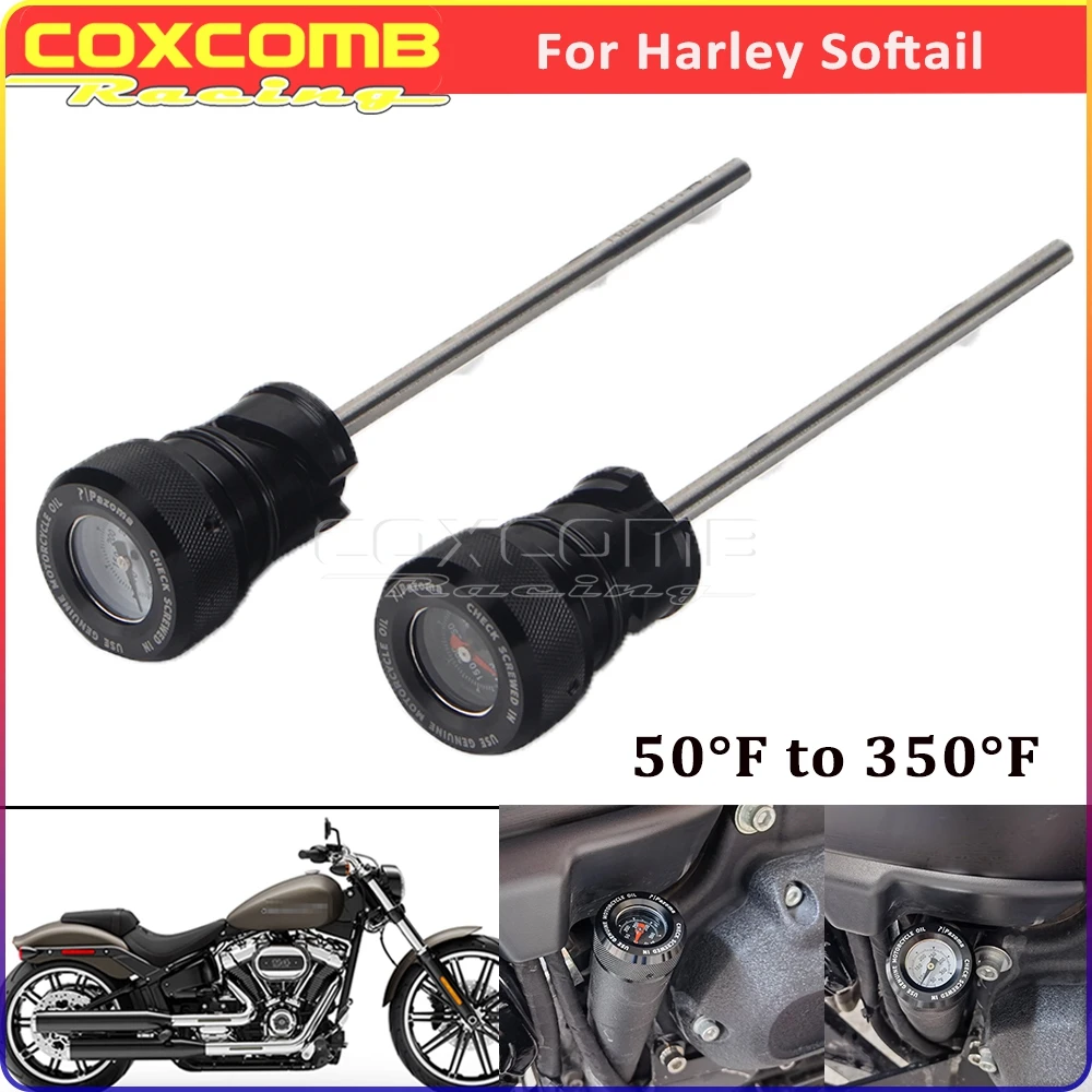 Dip Stick For Harley Fat Bob FXFB FXFBS FLFB FLLFBS Street Bob FXBB FXBBS Breakout FXBR FXBRS Motorbike Oil Temperature Dipstick