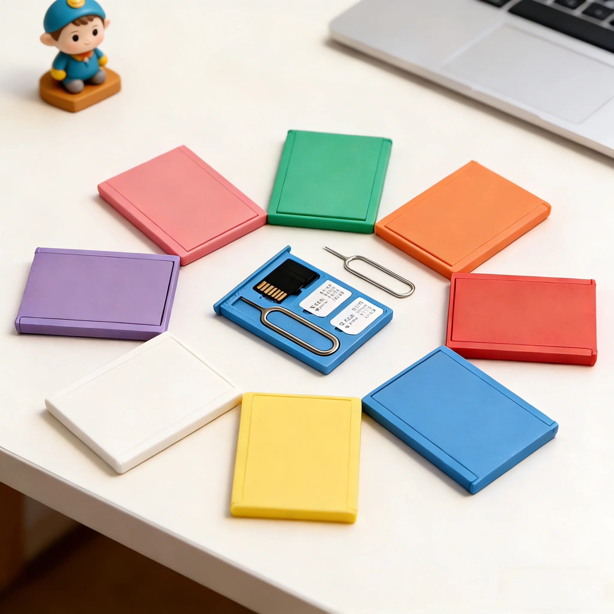 

Портативный чехол для SIM-карт: безопасно храните SIM-карты и карты памяти вашего телефона. Компактный и миниатюрный, ударопрочный и пыленепроницаемый.