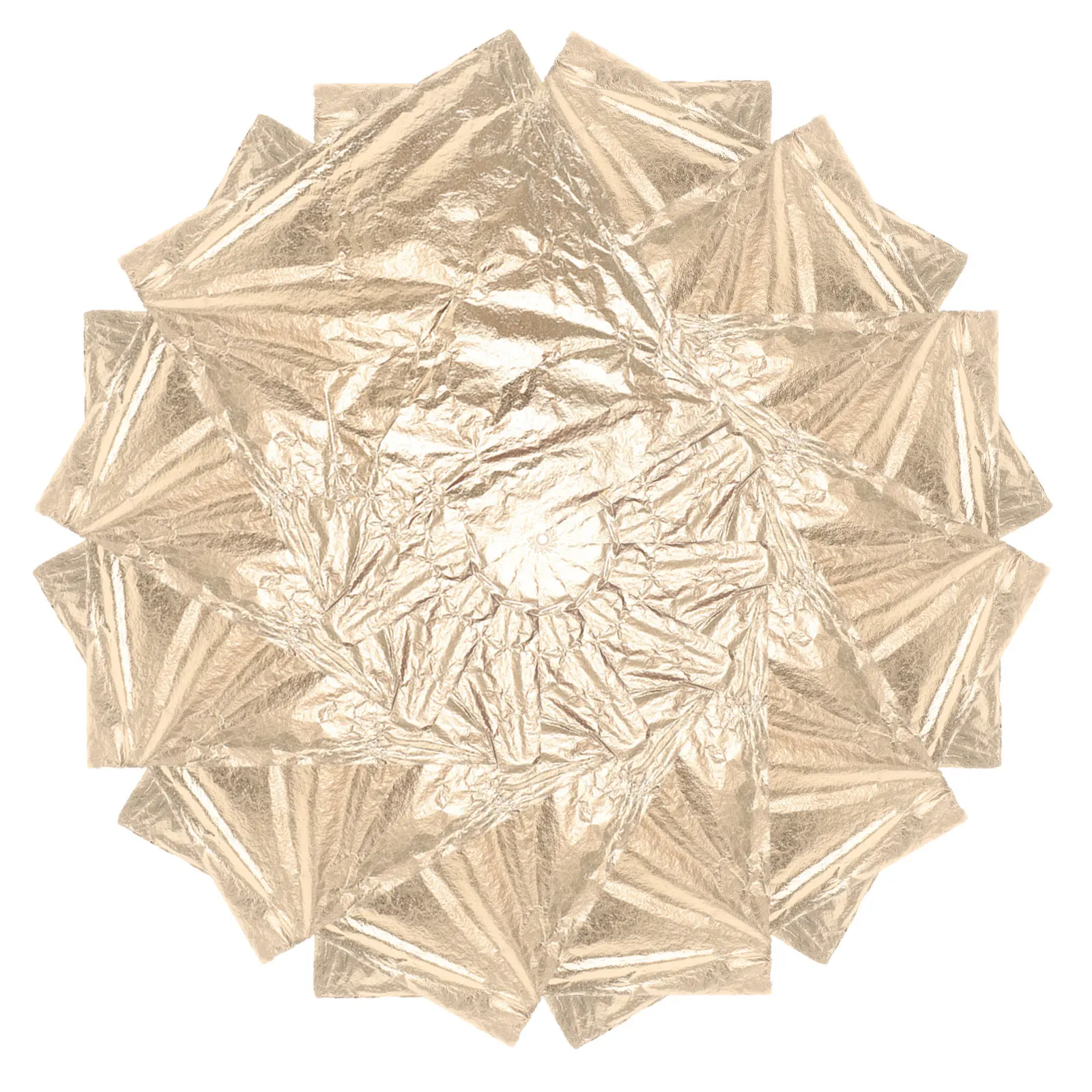 100 Sheets Gold Foil Leaf Paper 14x14cm Imitation Metallic Gold Foil Transfer Sheets for Art Gilding Crafts Cake Decoration DIY