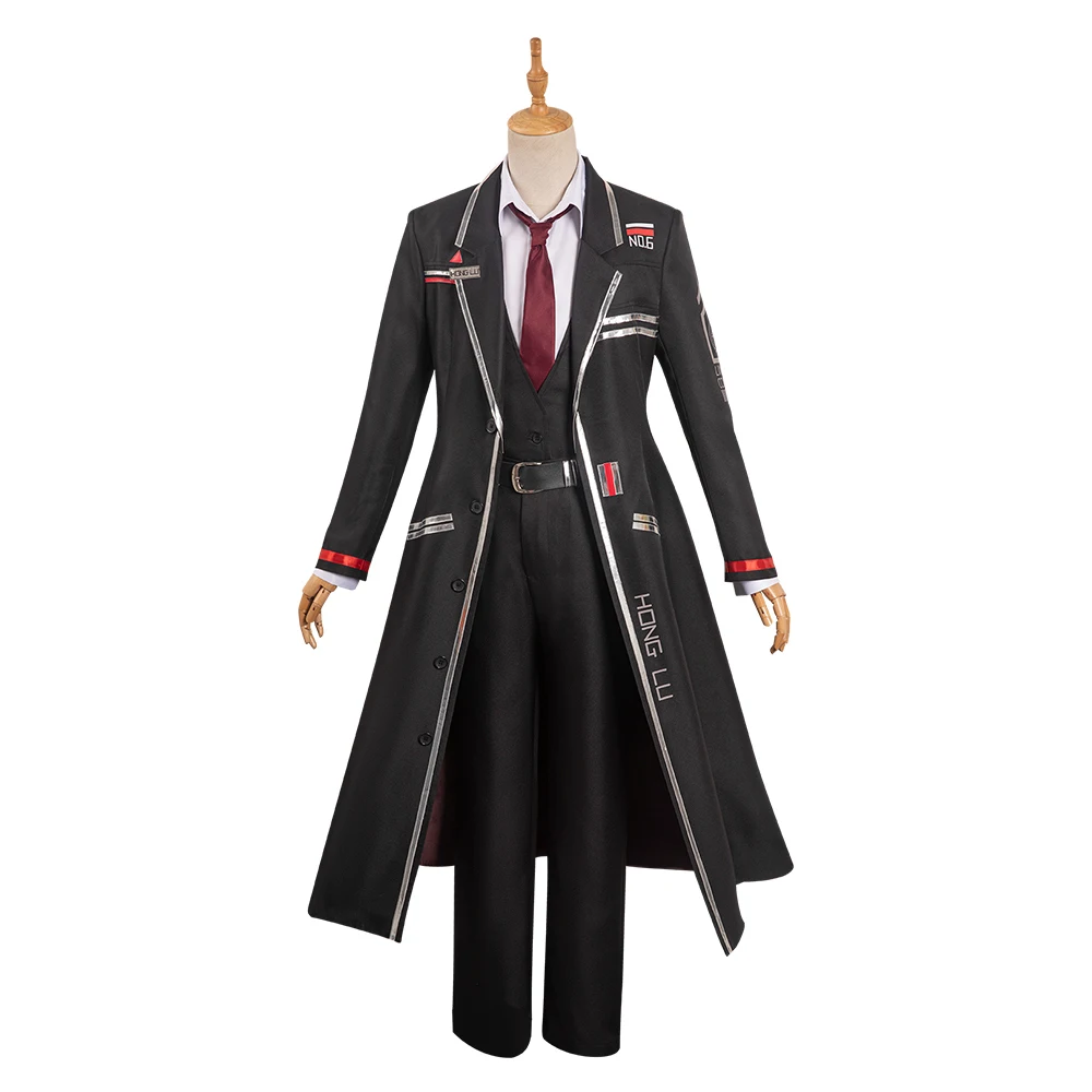 Anime Game Limbus Company HongLu Faust Cosplay Costume Jacket Coat Pants Set Halloween Carnival Party Man Role Disguise Clothes