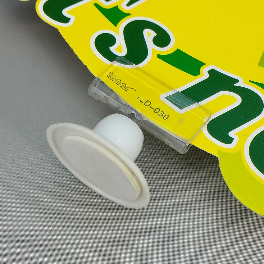 30pcs POP Plastic Promotion Sale Label Sign Price Tag Card Display Clip Holder with Tape on Base Bottom