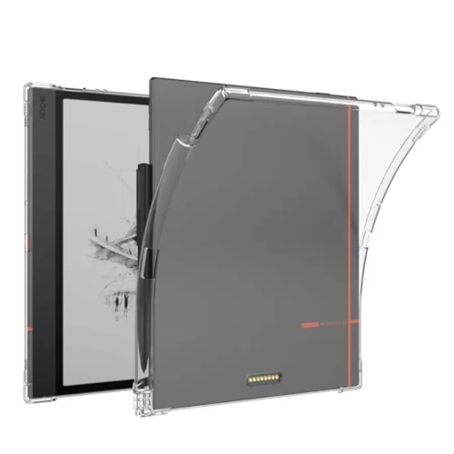 

Прозрачный чехол для Boox Note Air 5 C со встроенным держателем для стилуса, тонкий и легкий, с защитой от царапин, из мягкого TPU, прозрачная задняя крышка